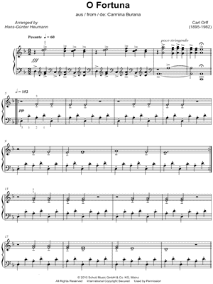 carmina burana partitura piano pdf download